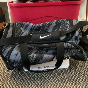 Nike duffle bag.